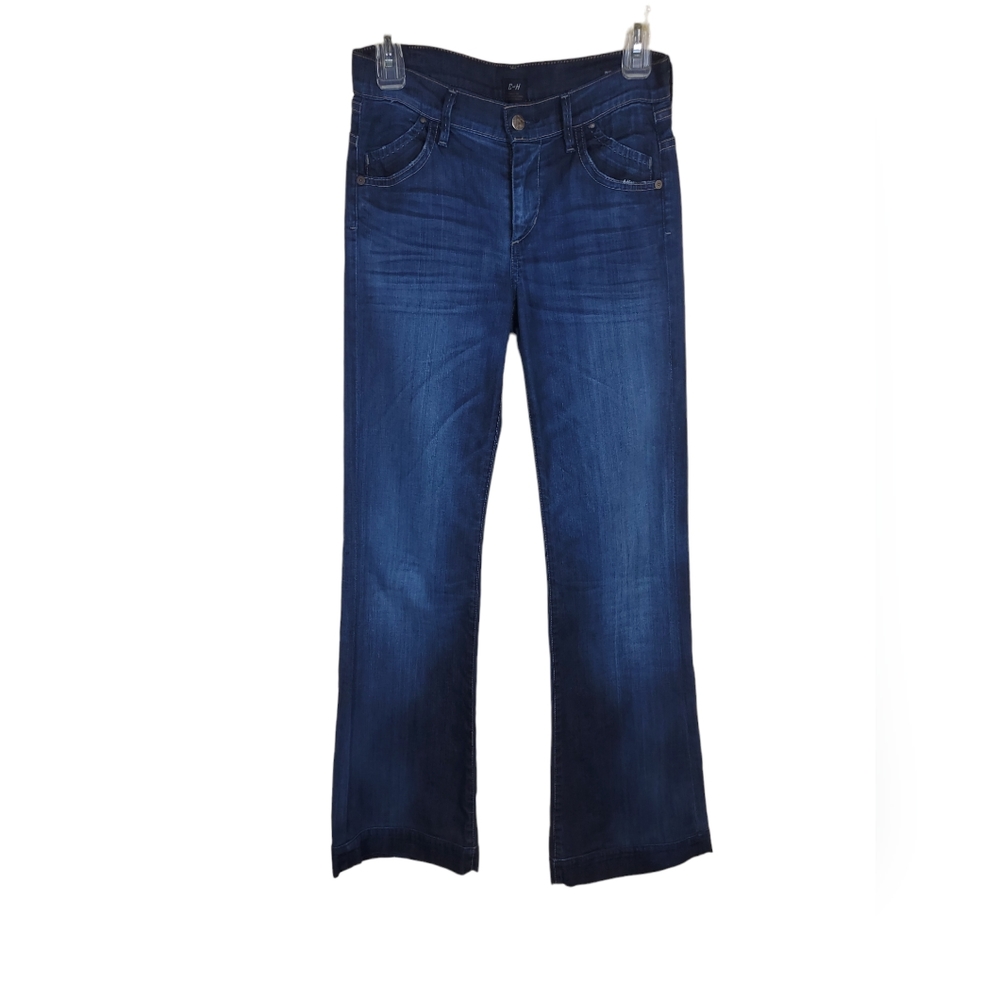 Citizens of Humanity Womens Jeans Sz 26 Hutton Mid Rise Wide Leg Stretch Denim